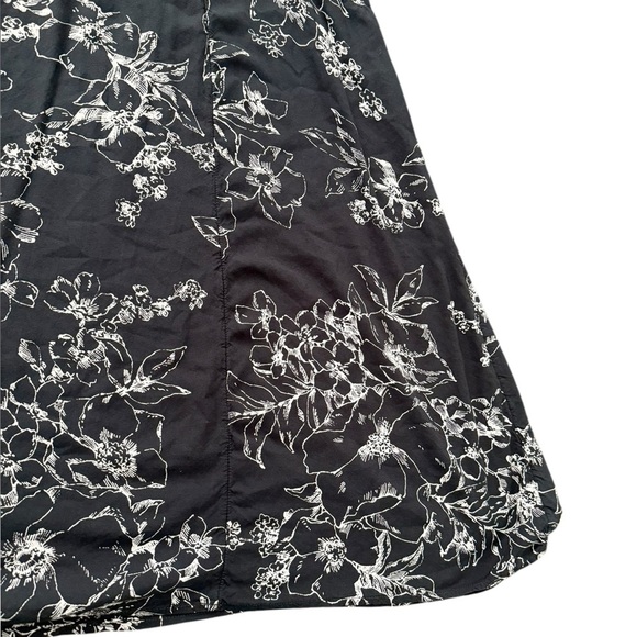 A&F high neck floral gray print maxi dress size large - Picture 9 of 14